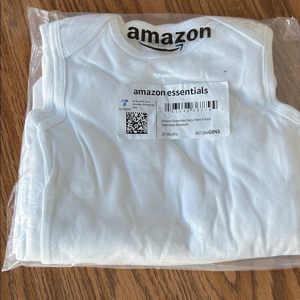 Amazon Essentials White Baby Onesies 6-Pack